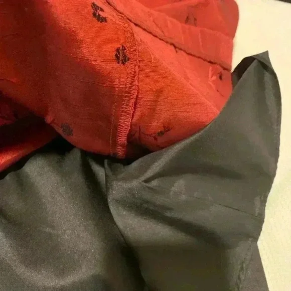 Vintage Girls Size 14 XL Jayne Copeland Sleeveless Dark Red Holiday Dress - Picture 7 of 7